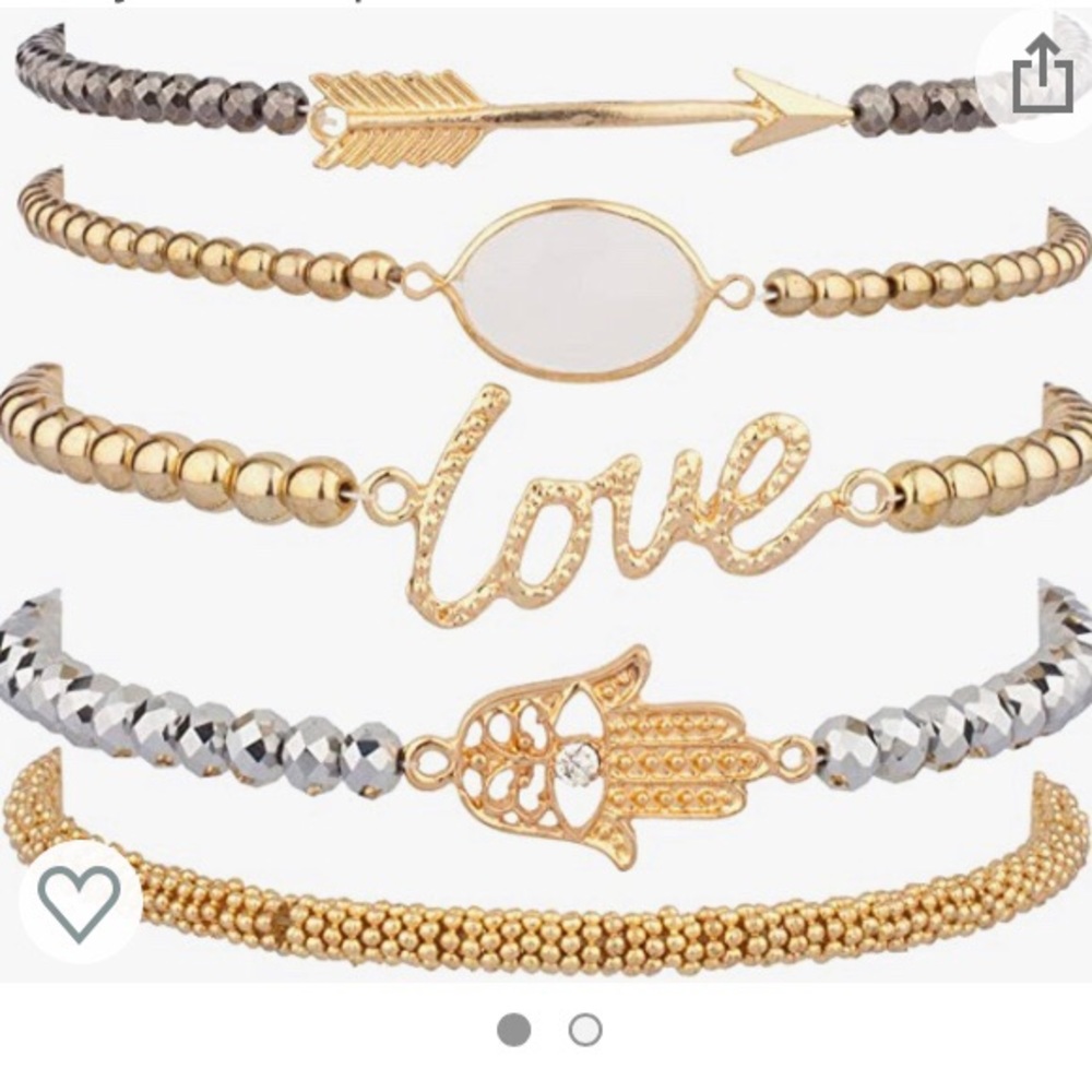 Set of 5 Stackable Bracelets